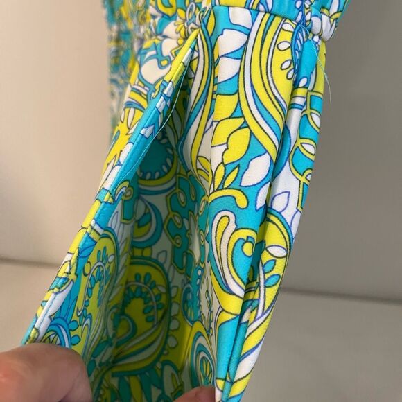 Jude Connally Romper Paisley Green Blue Size Small - Picture 5 of 7